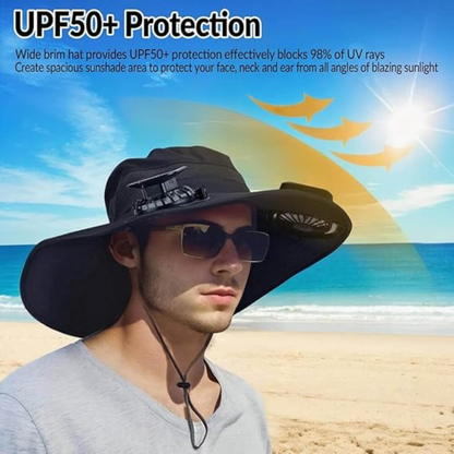 Solar-Powered Fan Hat